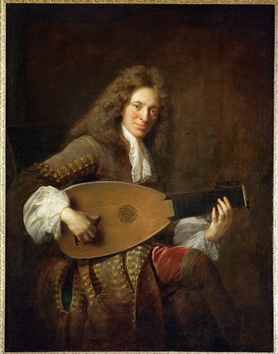 Charles Mouton, lutnista ... autorstwa Francois de Troy
