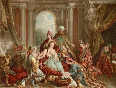 Estera jest dekorowana dla króla autorstwa Francois de after Troy