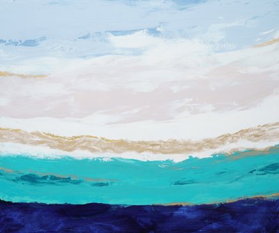Turkusowy spokój oceanu autorstwa Françoise Wattré