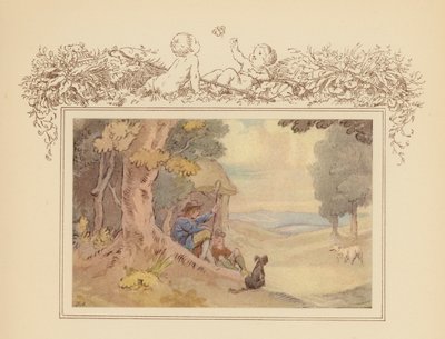 Ilustracja do Elegii Graya (kolorowa litografia) autorstwa Frank Adams
