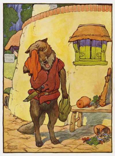 Ilustracja do trzech małych świnek autorstwa Frank Adams