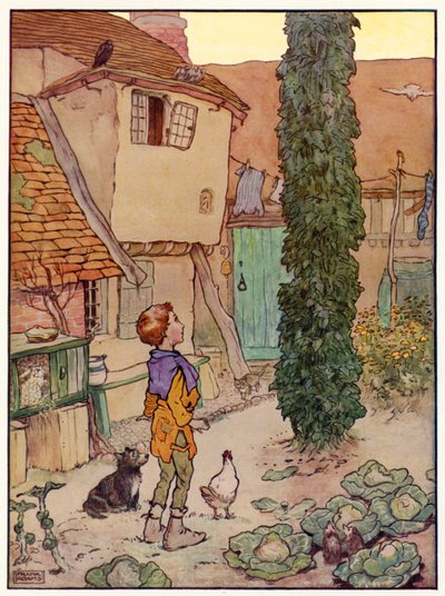 Jack and the Beanstalk (kolor lito) autorstwa Frank Adams