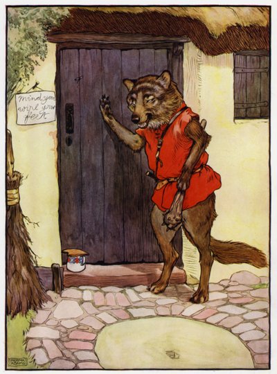 Czerwony Kapturek (kolor lito) autorstwa Frank Adams
