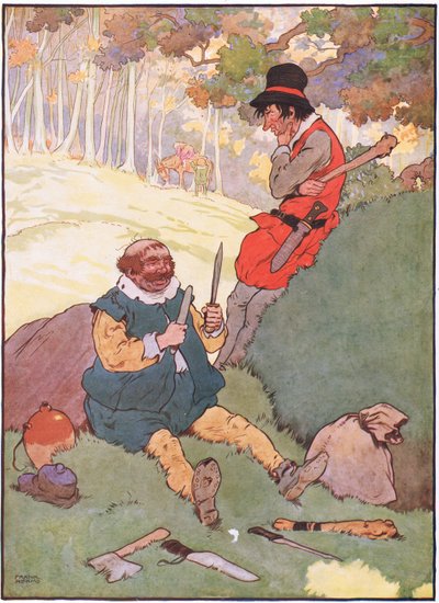 Jednak jeden z nich, bardziej twardego serca, nie ślubował zrobić jego opłata , 1930s autorstwa Frank Adams