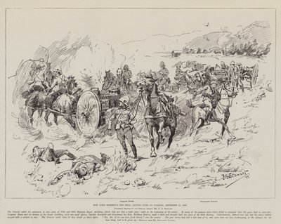 Jak upadł syn Lorda Robertsa, ratując Gunsa w Colenso, 15 grudnia 1899 r autorstwa Frank Algenon Stewart