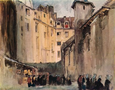 „Kościół św. Julien-le-Pauvre”, 1915 autorstwa Frank Brangwyn