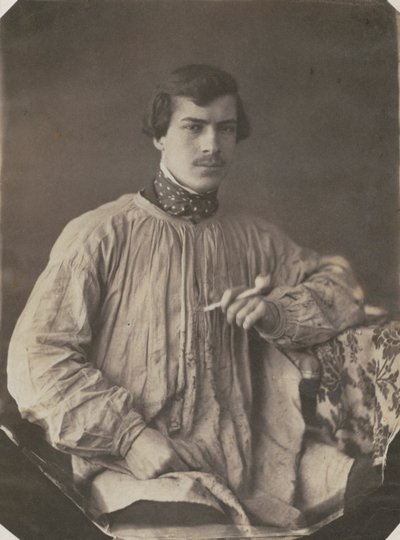 Artysta lub asystent z Pipem, 1853-1857. autorstwa Frank Chauvassaignes
