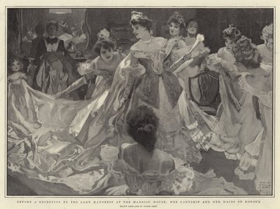 Przed przyjęciem wydanym przez Lady Mayoress w Mansion House, Jej Wysokość i jej druhny autorstwa Frank Craig