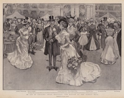 Na pomoc szpitalowi Charing Cross, bazarze w Albert Hall autorstwa Frank Craig