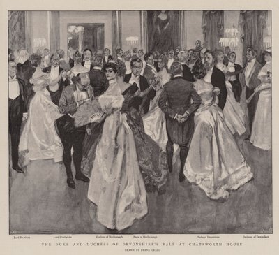 Bal księcia i księżnej Devonshire w Chatsworth House autorstwa Frank Craig