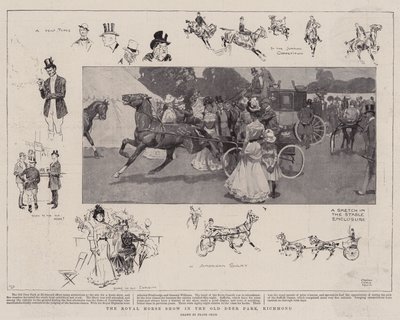 Królewski pokaz koni w Old Deer Park, Richmond autorstwa Frank Craig