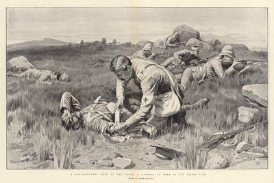 Bohater nie walczący na froncie Chirurg na linii ognia autorstwa Frank Dadd