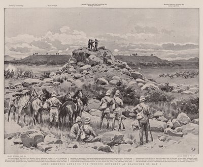 Natarcie Lorda Robertsa, ruch zwrotny w Brandfort w dniu 3 maja autorstwa Frank Dadd