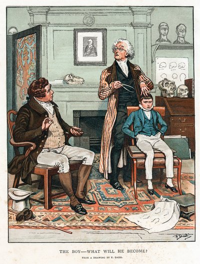 Frenologia, 1820 1886 autorstwa Frank Dadd