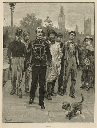 Rekruci (grawerowanie) autorstwa Frank Dadd