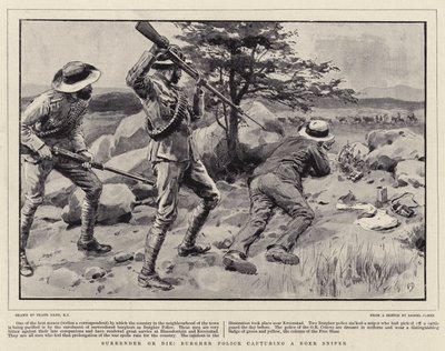 Poddaj się lub zgiń! Miejska policja schwytała burskiego snajpera autorstwa Frank Dadd