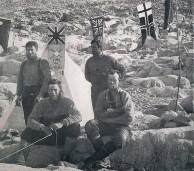 Druga partia zachodnia w Cape Geology w Boże Narodzenie 1911, 1913. autorstwa Frank Debenham