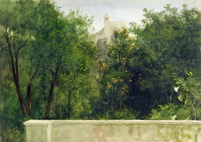 Ogród Włoski (akwarela) autorstwa Frank Dicksee