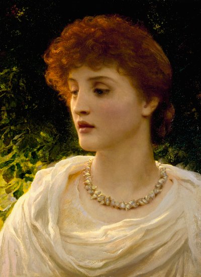 "Sylvia" Portret młodej kobiety z angielskiej wiktoriańskiej burżuazji. Obraz autorstwa Franka Dicksee (1853-1928) Kolekcja prywatna autorstwa Frank Dicksee