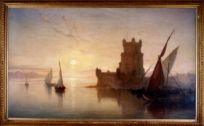 Lizbona - Zamek Balem, 1850. autorstwa Frank Dillon