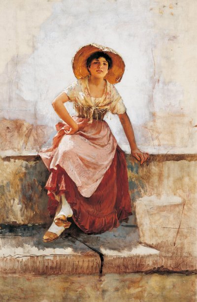 Florentine Flower Girl autorstwa Frank Duveneck