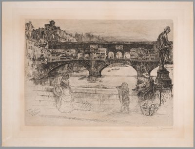 Ponte Vecchio, Florencja (pierwsza płyta) autorstwa Frank Duveneck