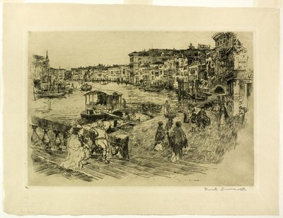 Widok na Canal Grande autorstwa Frank Duveneck