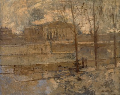 Izba Deputowanych we mgle, b.d. autorstwa Frank Edwin Scott
