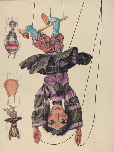 Marylin, artysta trapezu autorstwa Frank Gray