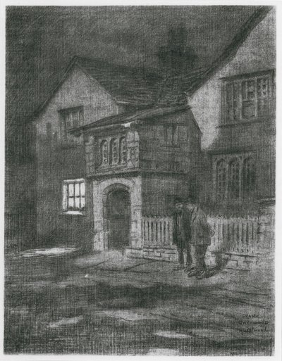 Dom Spensera, Hurstwood (litografia) autorstwa Frank Greenwood
