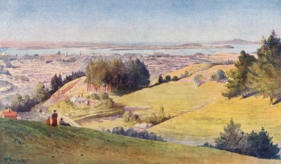 Nowa Zelandia: Auckland (druk kolorowy) autorstwa Frank H Wright