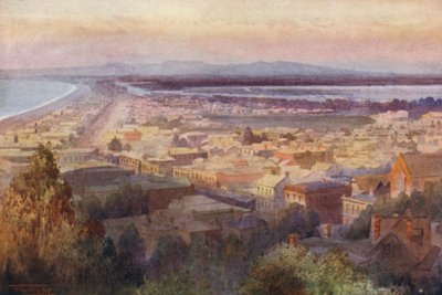 Nowa Zelandia: Napier (druk kolorowy) autorstwa Frank H Wright
