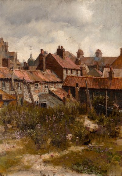 Downalong, St Ives (olej na panelu) autorstwa Frank Lewis Emanuel