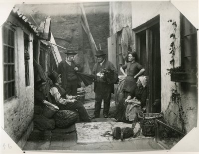 Whitby Fisher Folk, ok.1885 (druk albumowy) autorstwa Frank Meadow Sutcliffe
