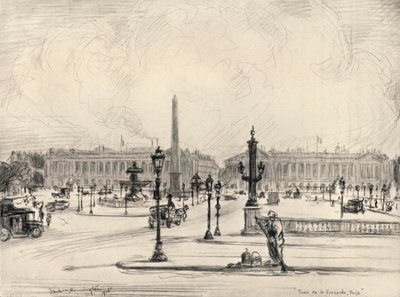Place de la Concorde, 1915 autorstwa Frank Milton Armington