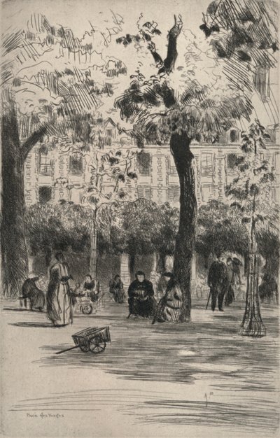 Place des Vosges, 1915 autorstwa Frank Milton Armington