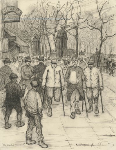 Promenada Rannych, 1917 autorstwa Frank Milton Armington