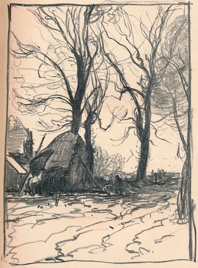 Studium Drzew, Sompting, Sussex, XIX w. autorstwa Frank Mura