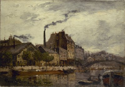 Canal Saint-Martin, quai de Valmy autorstwa Frank Myers Boggs