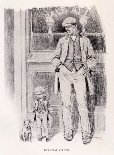 "Bethnal Green" z serii "The Sketch" z 1906 r. "Ubrania niedzielne według dzielnic autorstwa Frank Reynolds