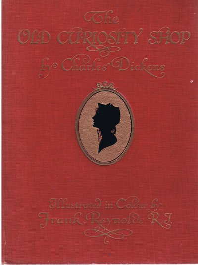 Przednia okładka: The Old Curiosity Shop, ok. 1920 r. (kolorowa litografia) autorstwa Frank Reynolds