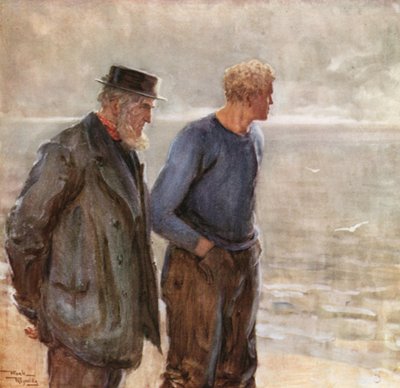 Pan Peggotty i szynka (kolorowa litografia) autorstwa Frank Reynolds