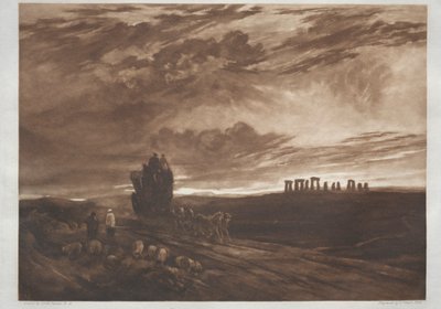 Stonehenge o świcie, 1897. autorstwa Frank Short