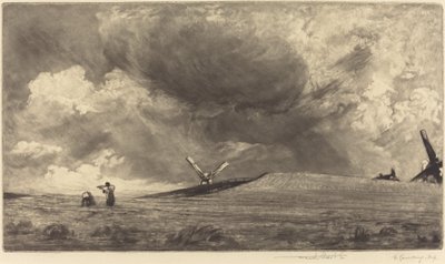 Sussex w dół autorstwa Frank Short, after John Constable