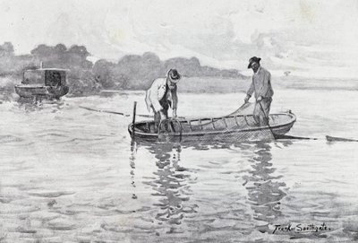 Norfolk Broads: Wyciąganie strąków węgorza autorstwa Frank Southgate