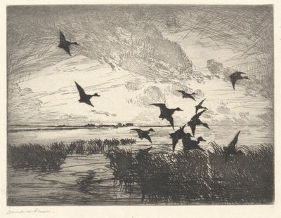 Po zachodzie słońca autorstwa Frank Weston Benson