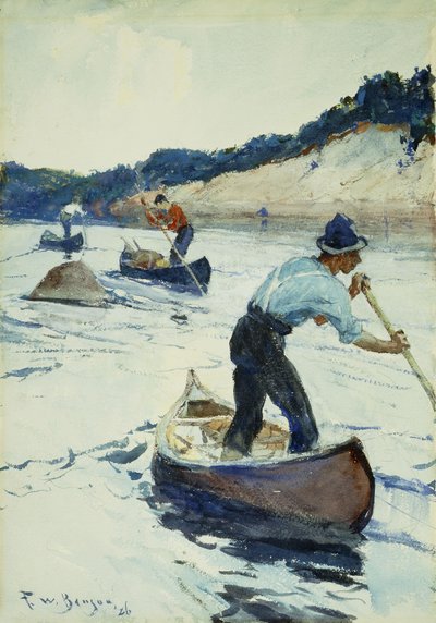 Kajakarstwo autorstwa Frank Weston Benson