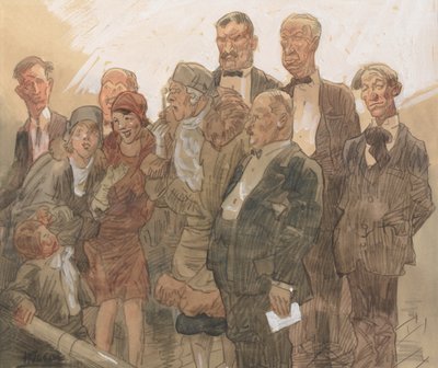 Historia obrazu nr 2: Publiczność autorstwa Frank Wilcox