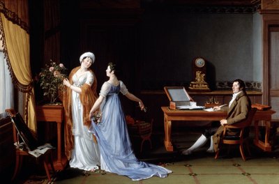Hrabia de la Foret z żoną i córką, 1804 autorstwa François André Vincent