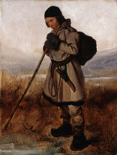 Francuski:  Un Lapon A Laplander autorstwa François Auguste Biard